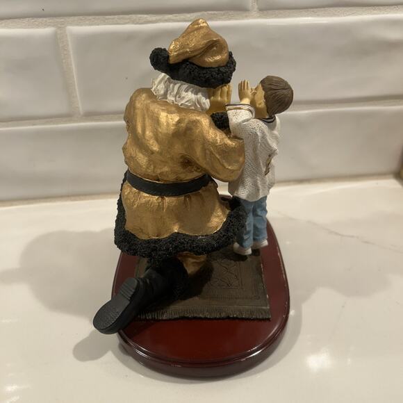 Georgia Tech Santa Collegiate Collectables Christmas 2001 Wood Base Stand Vtg - Picture 8 of 13